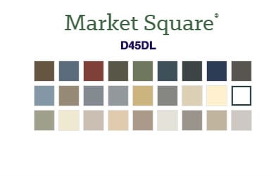 Market Square Siding Color Options